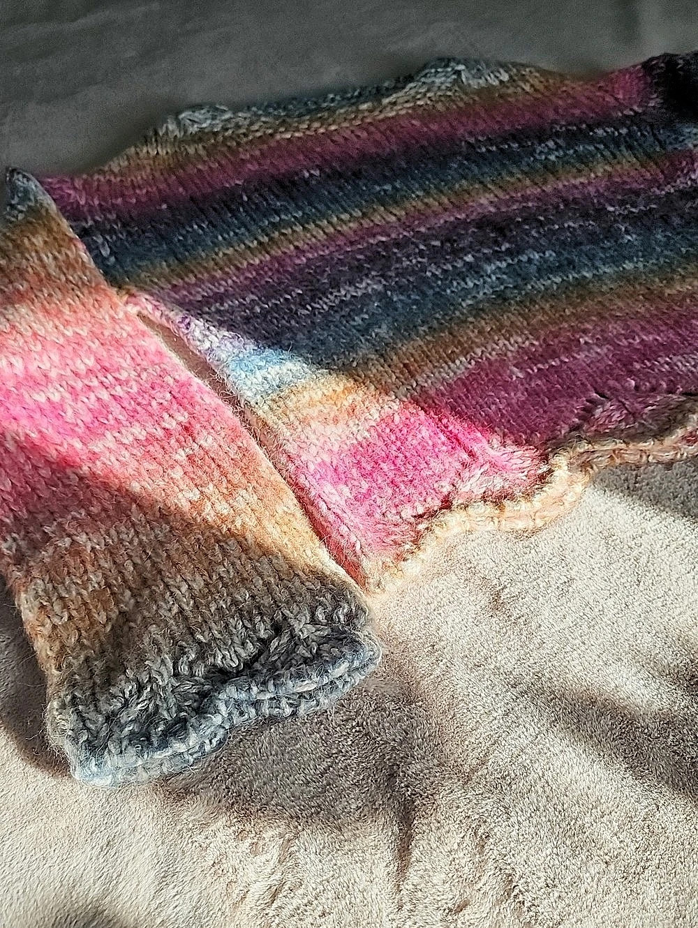 Striped Multi-Colored Knit Sweater - Picture 4 of 10